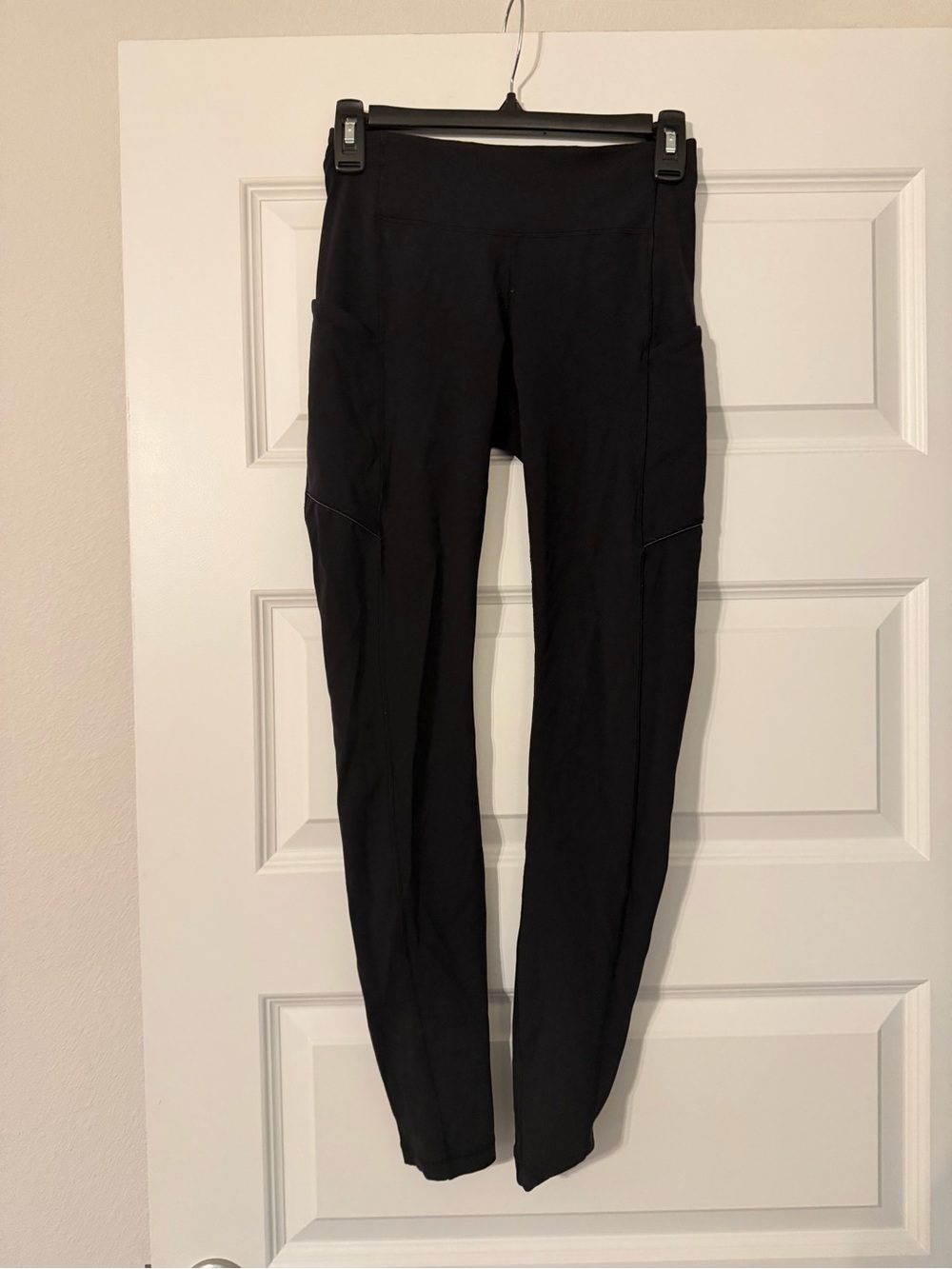 lululemon athletica Black High-Rise Leggings with Side Pockets